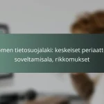 featured-image-suomen-tietosuojalaki-keskeiset-periaatteet-soveltamisala-rikkomukset