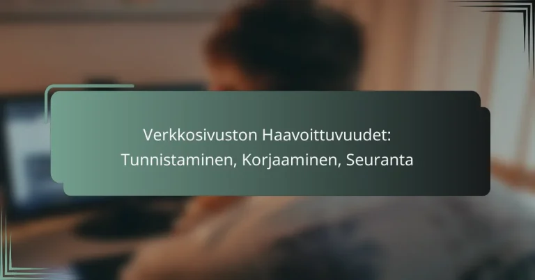 featured-image-verkkosivuston-haavoittuvuudet-tunnistaminen-korjaaminen-seuranta